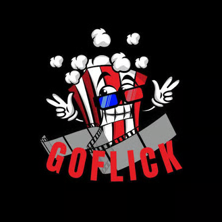 Logo Goflick sobre fundo preto